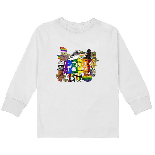Discover May The Pride Be With You Kids Long Sleeve T Shirts, Disney Pride Kids Long Sleeve T Shirts, Disney Gay Kids Long Sleeve T Shirts, LGBT Pride Kids Long Sleeve T Shirts