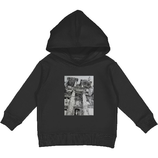 Bobs Burgers in Ruins Kids Pullover Hoodies