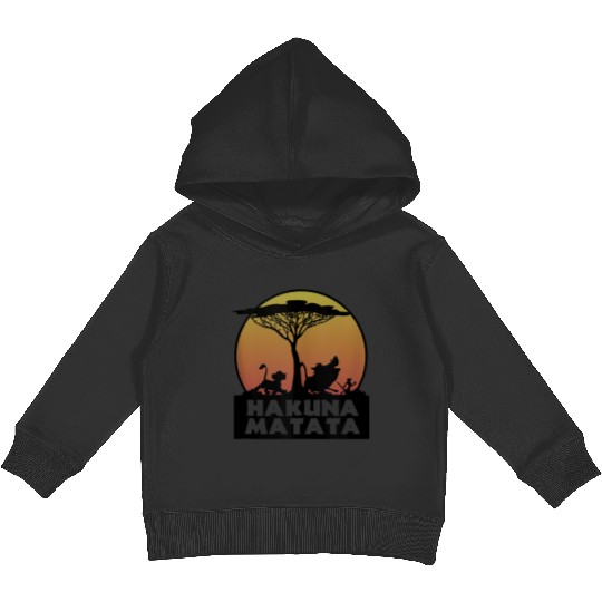 disneys The Lion King Hakuna Matata Characters Silhouette  gifts Kids Pullover Hoodies