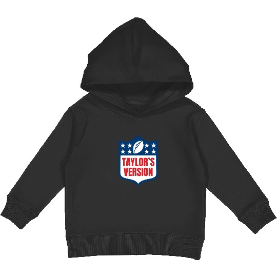 taylorr_S VERSION taylorr Swift + Travis Kelce Football Era Kids Pullover Hoodies
