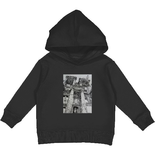 Bobs Burgers in Ruins Kids Pullover Hoodies