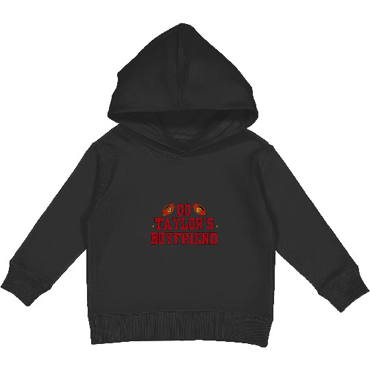 Travis Kelce and taylorr Swift Kids Pullover Hoodies