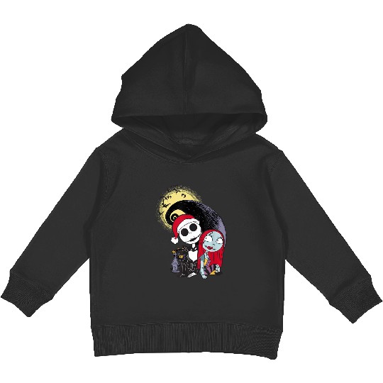 disneys The Nightmare Before Christmas Jack Sally Santa Hat Kids Pullover Hoodies
