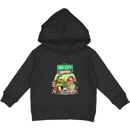 disneys Big City Greens Family Group Raglan Kids Pullover Hoodies