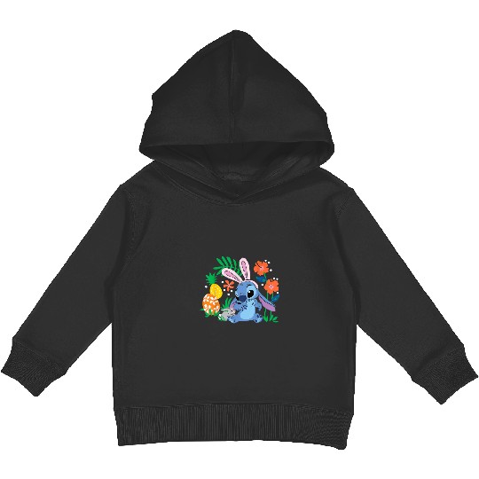 Disney Lilo Amp Stitch With Easter Bunny3 Kids Pullover Hoodies