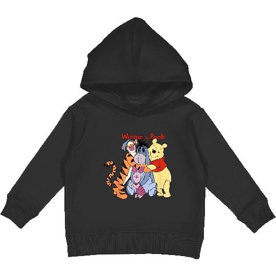 disneys Winnie The Pooh Group Shot Hug Kids Pullover Hoodies