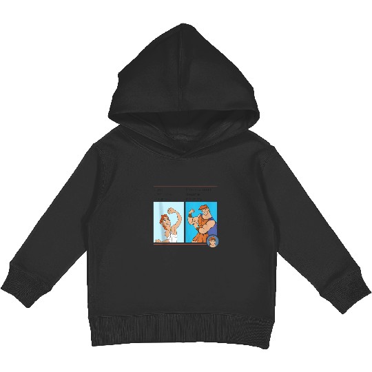 Disney Hercules Meme Portrait Grid Kids Pullover Hoodies