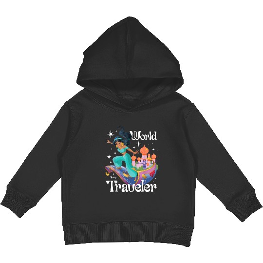Disney Princess - Jasmine World Traveler Magic Carpet Ride gifts trends Kids Pullover Hoodies