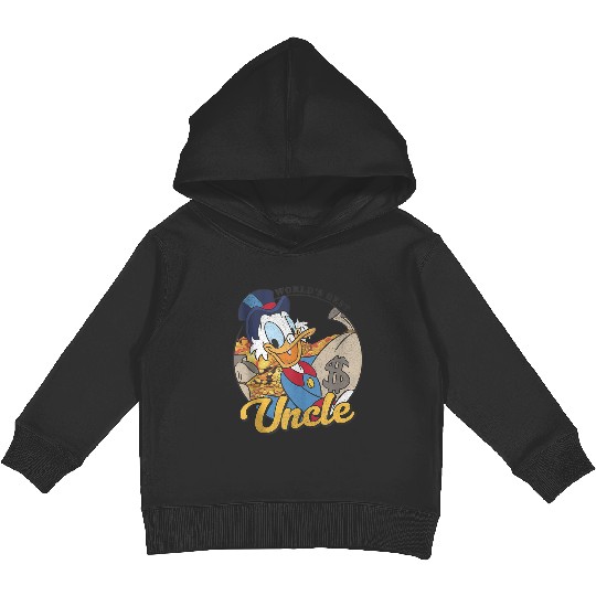 Disneys Ducktales Scrooge Mcduck World's Best Uncle Kids Pullover Hoodies