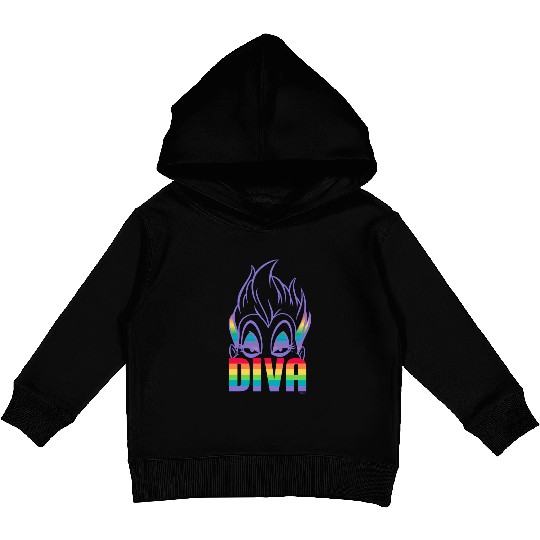 Disney villains ursula diva pride Kids Pullover Hoodies
