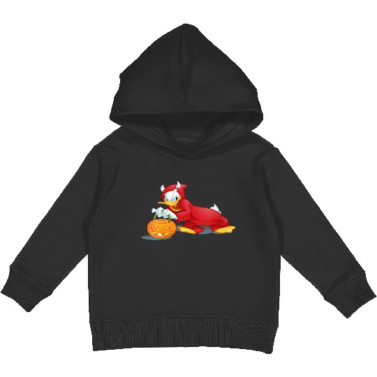 Discover Womens Disney Halloween Donald Duck Devil Kids Pullover Hoodies