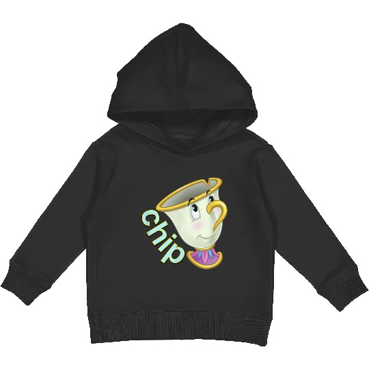 Disney Beauty The Beast Chip Side Profile 8652 Kids Pullover Hoodies