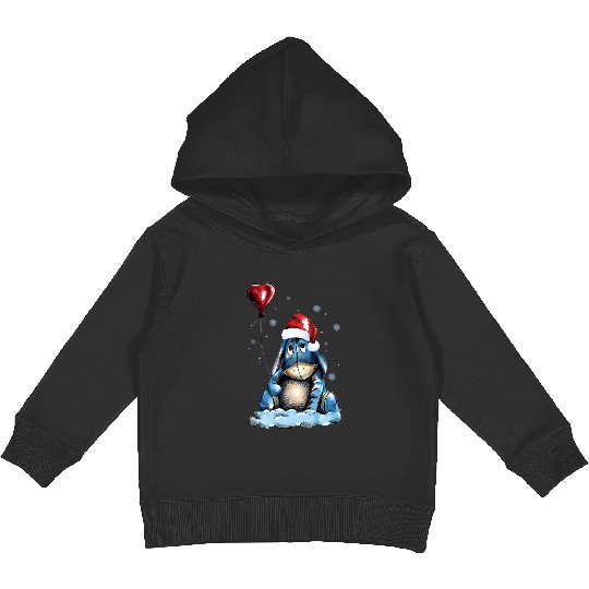 Christmas Winnie The Pooh Kids Pullover Hoodies, Disney Christmas Vacation Kids Pullover Hoodies, Eeyore Kids Pullover Hoodies