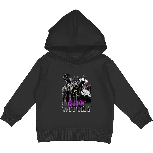 Disney Villains Halloween Feelin Witchy Group Sh Kids Pullover Hoodies