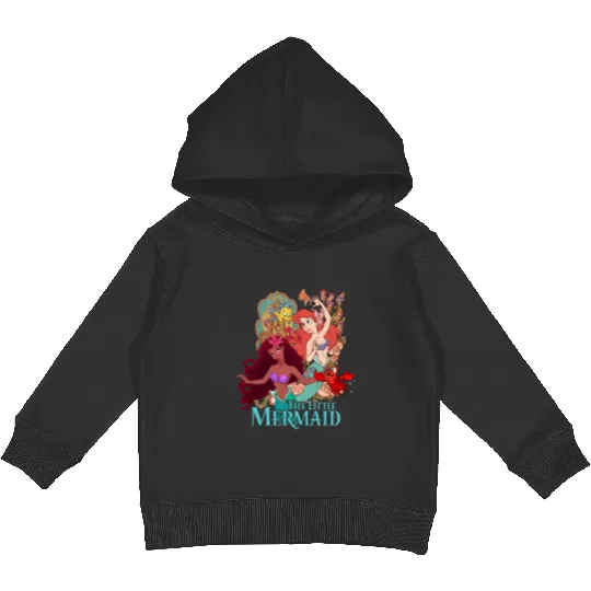 Retro Disney The Little Mermaid Kids Pullover Hoodies, The Little Mermaid Kids Pullover Hoodies