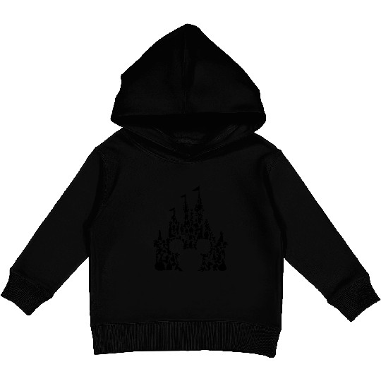 All Disney Characters Inside Mickey Head Kids Pullover Hoodies