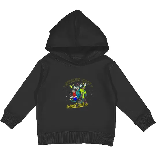 Disney Powerline  Color Kids Pullover Hoodies, Vintage Disney Goofy Powerline Kids Pullover Hoodies