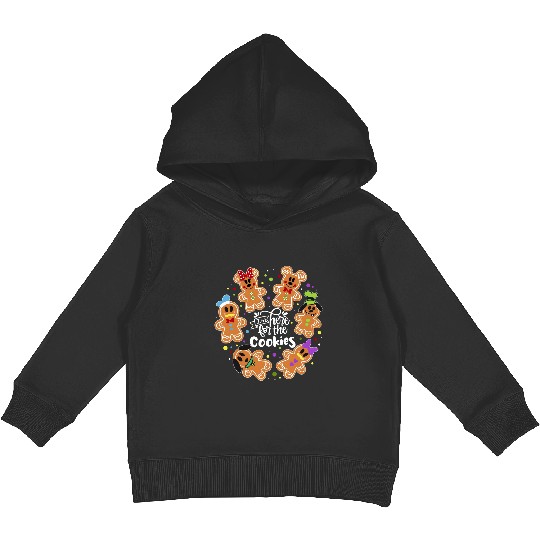 I'm here for the cookies Kids Pullover Hoodies, Disney Gingerbread Christmas Kids Pullover Hoodies