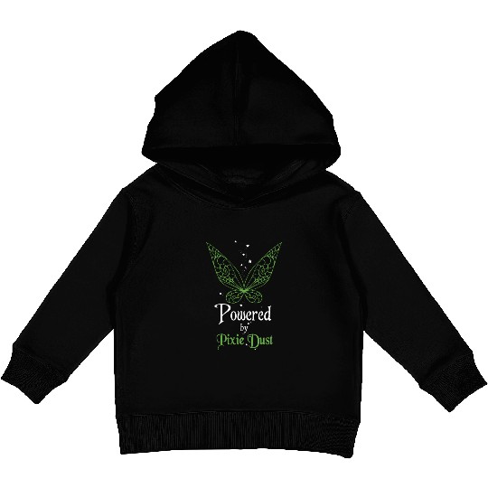 powered by pixie dust disneyy Kids Pullover Hoodies