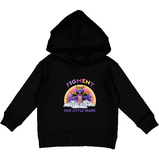 Cute Figment One Little Spark Disney Epcot Snack Drinking Kids Pullover Hoodies