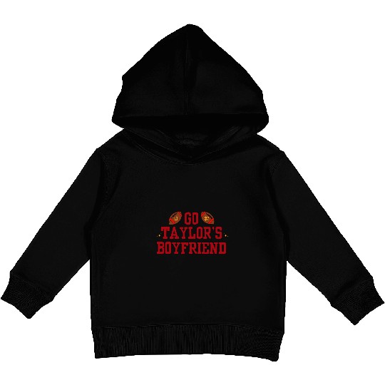 Travis Kelce and taylorr Swift Kids Pullover Hoodies