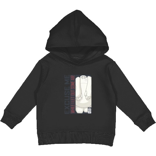Disney Big Hero 6 TV Series Baymax Excuse Me Graphic Kids Pullover Hoodies