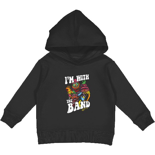 Disneyss The Muppets I'm With The Band Color Rock Poster Kids Pullover Hoodies