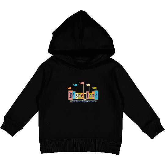 Retro Disneyland Sign Kids Pullover Hoodies