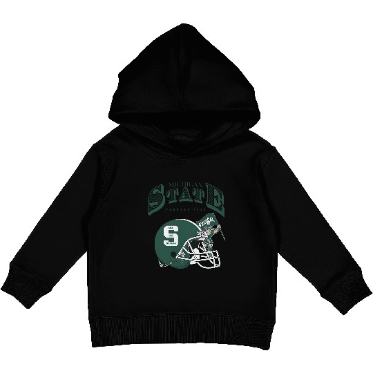 Discover Vintage MSU Garment-Dyed Unisex Kids Pullover Hoodies, Michigan State Spartans Graphic Crewneck Pullover, Comfort Colors, Football game day Lounge