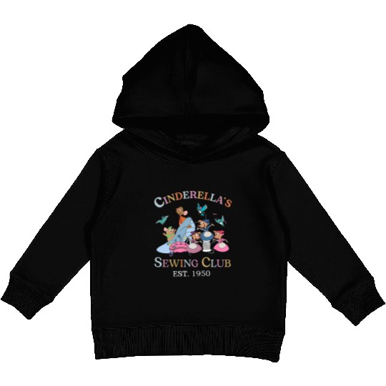 Cinde's Sewing Club Est 1950 Kids Pullover Hoodies, Disney Princess Cinde Jaq and Gus Mouse