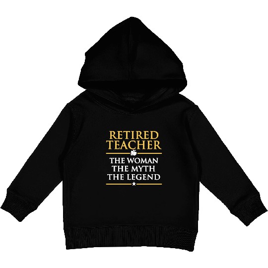 Retired Teacher Kids Pullover Hoodies