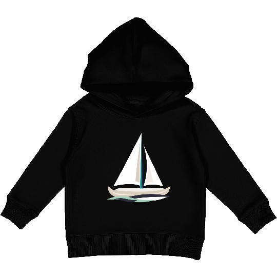 sailing boat Kids Pullover Hoodies