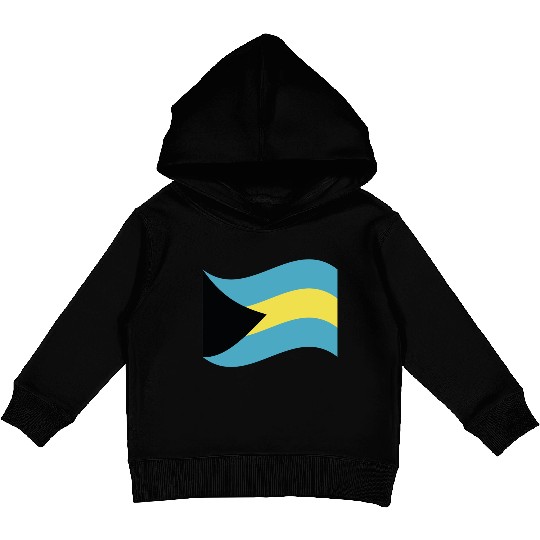 flag bahamas Kids Pullover Hoodies