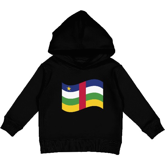 flag central african republic Kids Pullover Hoodies