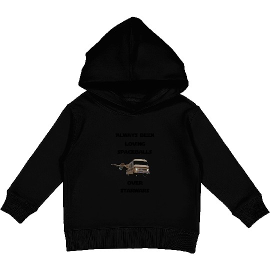 spaceballs over starwars Kids Pullover Hoodies