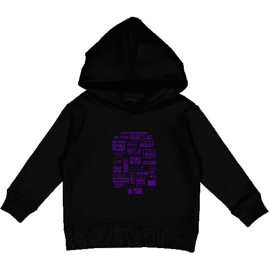 cake or death Kids Pullover Hoodies