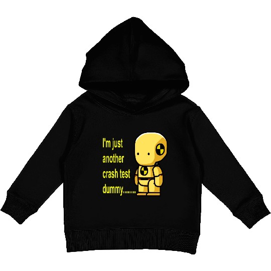 crash test dummy Kids Pullover Hoodies