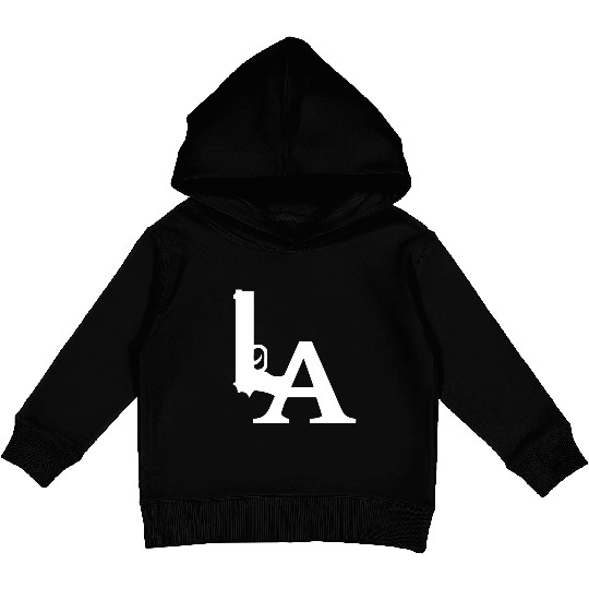 LA Dodgers Gun Los Angeles Hollywood California Kids Pullover Hoodies