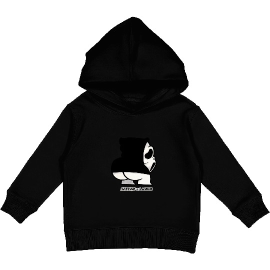 Ghost creature scream or laugh Kids Pullover Hoodies