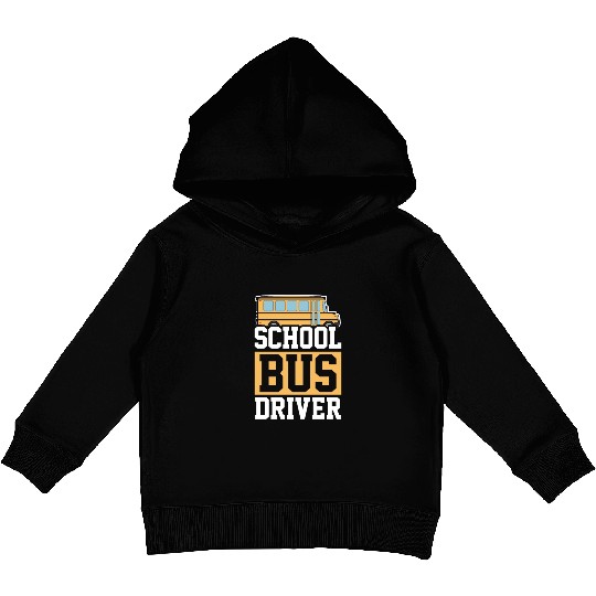 Bus Driver School Bus Kids Pullover Hoodies