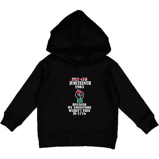Juneteenth Ancestors Black African American Flag.. Kids Pullover Hoodies
