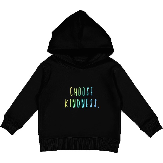 Choose Kindness Cool Colors Ombre Kids Pullover Hoodies