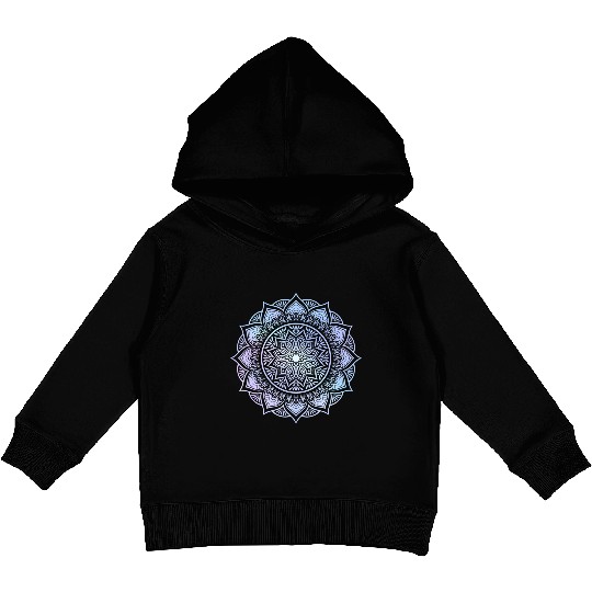 Opalescent Mandala Kids Pullover Hoodies
