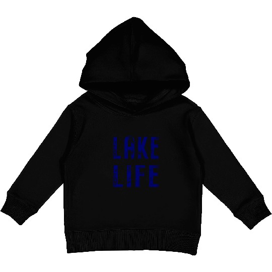 Vintage Distressed Lake Life Kids Pullover Hoodies