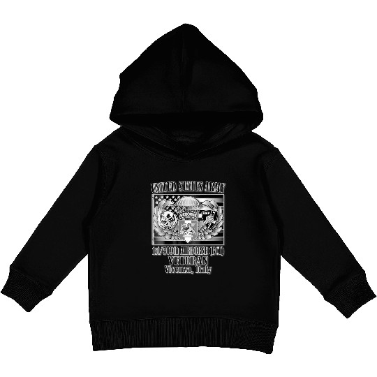 1 509th Airborne BCT Veteran Back Design Kids Pullover Hoodies