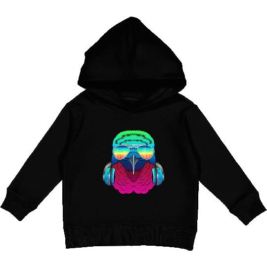 Hummingbird Music DJ - Bird Collection Kids Pullover Hoodies