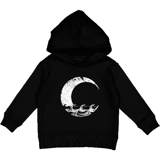 Moon and Ocean Kids Pullover Hoodies