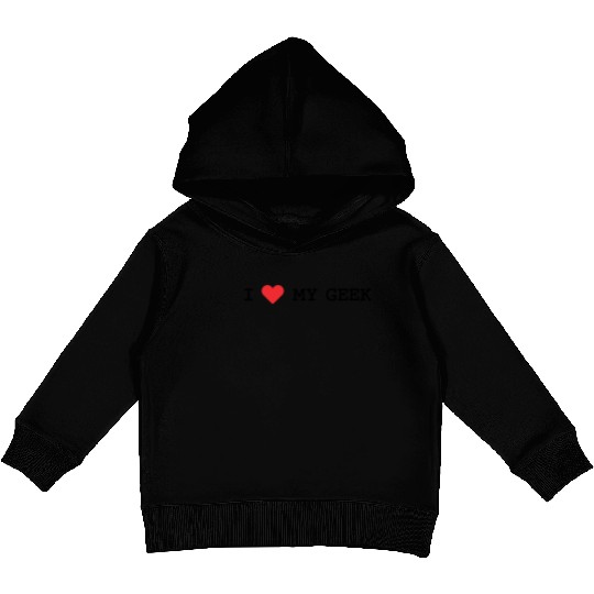 I Love My Geek Kids Pullover Hoodies