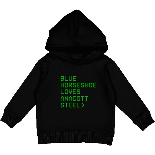 Blue Horseshoe Loves Anacott Steel Kids Pullover Hoodies