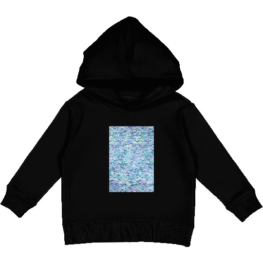 Marble Mosaic in Sapphire and Emerald Kids Pullover Hoodies